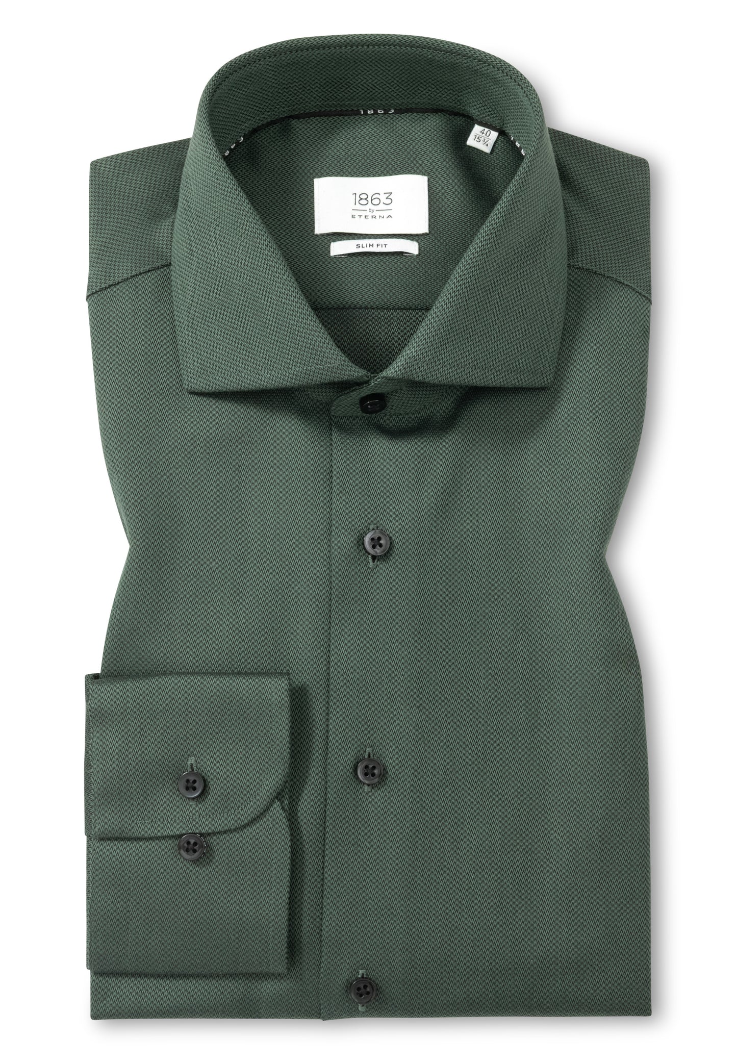 Jewel-Tone Twill Slim Fit