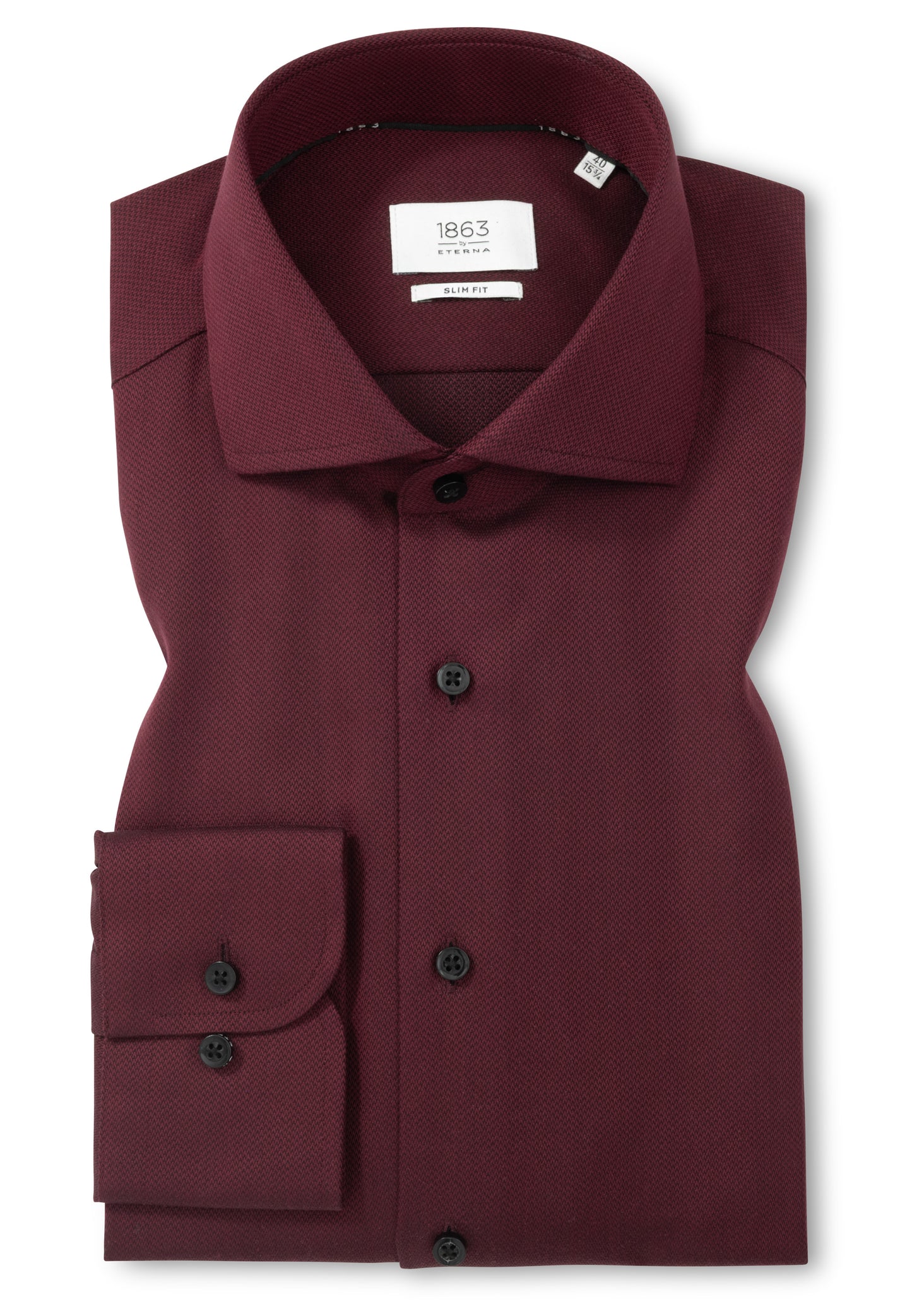 Jewel-Tone Twill Slim Fit