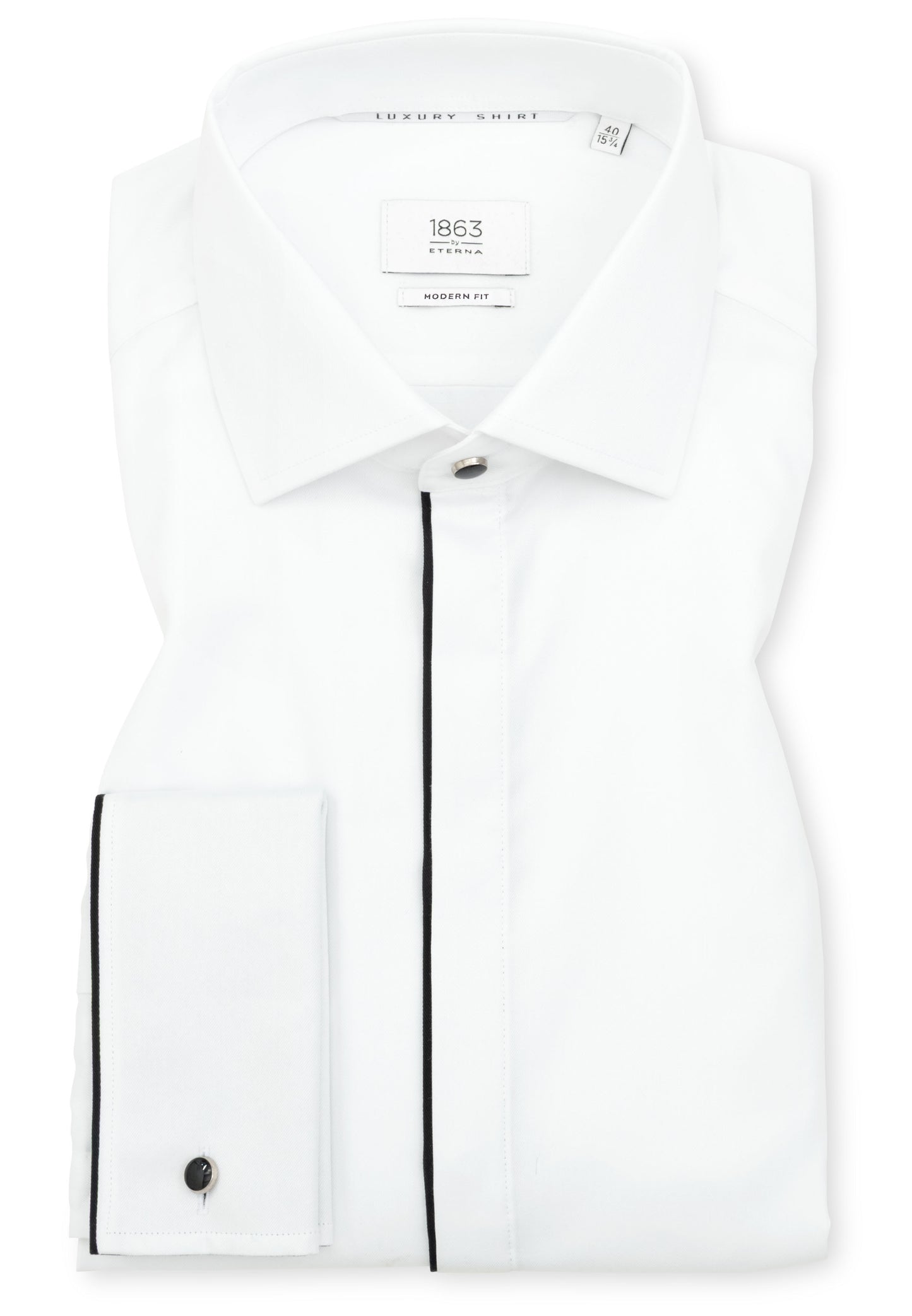 Formal Luxury Shirt w/Covered Placket Modern Fit