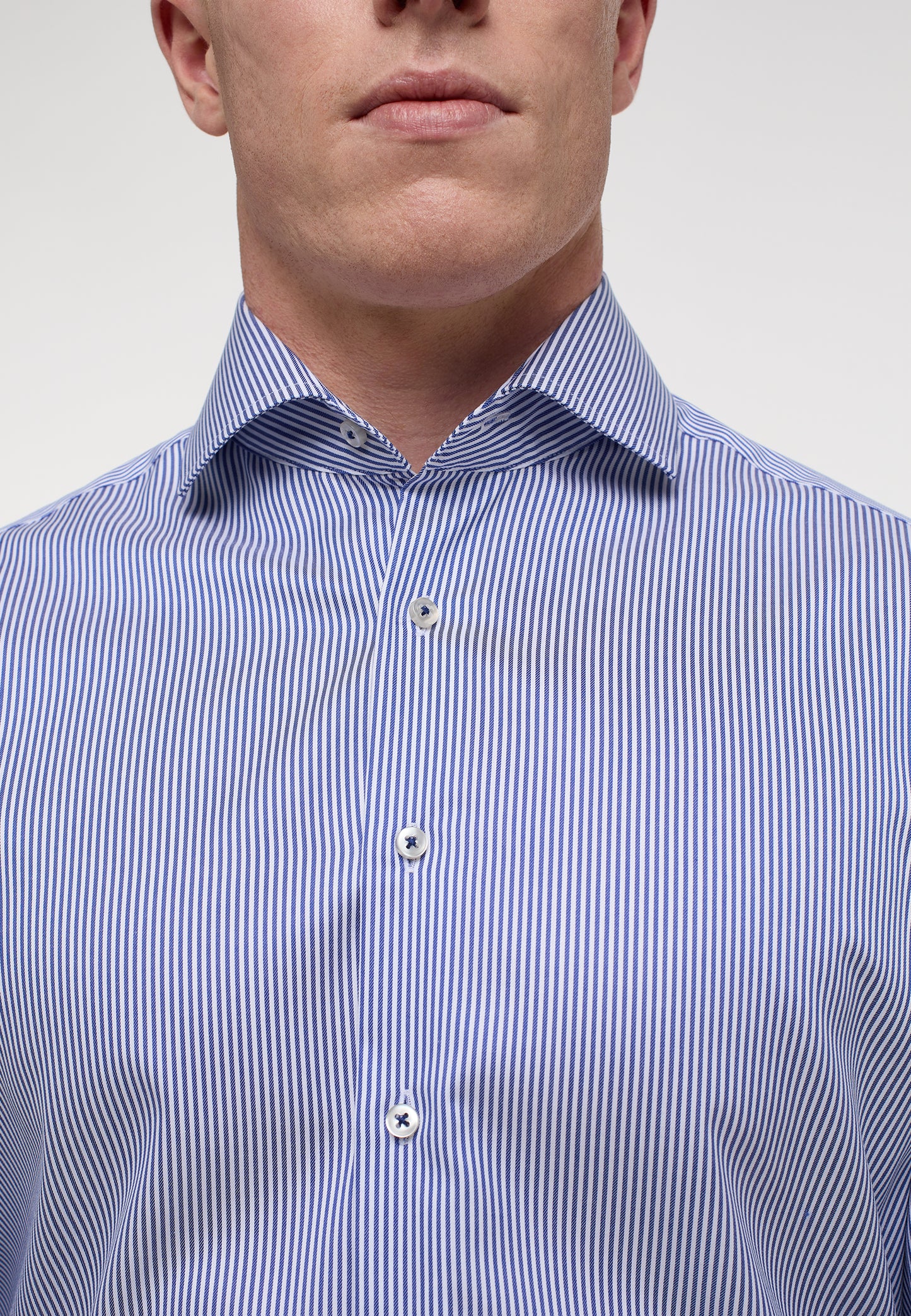 Luxury Shirt Slim Fit w/Banker Stripe