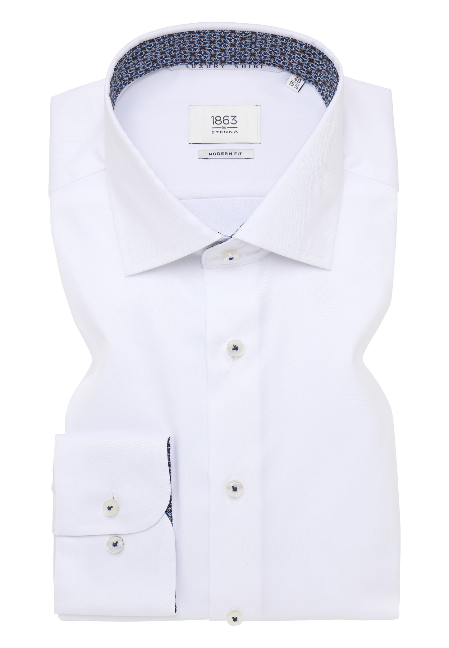 Luxury Shirt w/Contrast Details Slim Fit