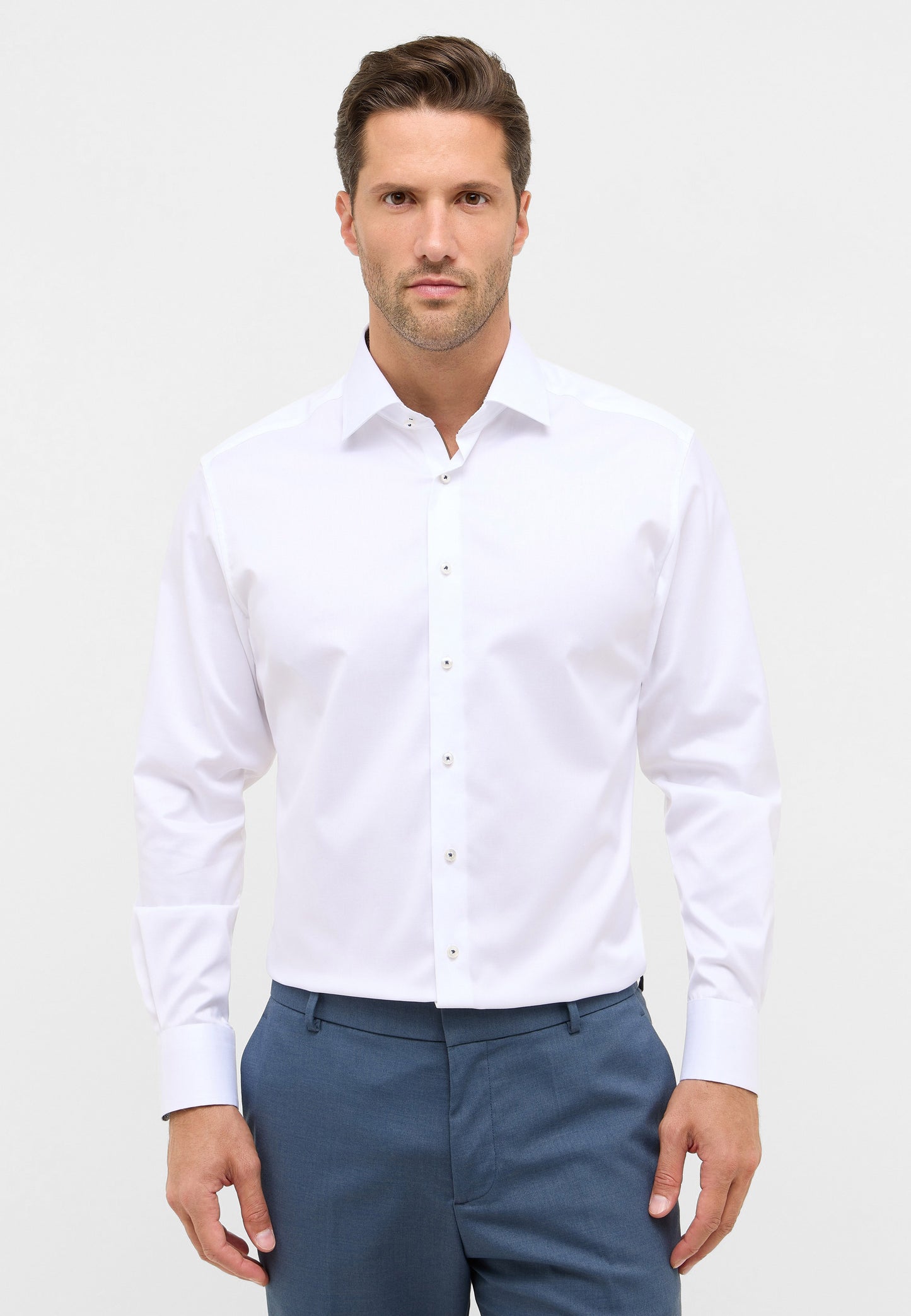 Luxury Shirt w/Contrast Details Slim Fit