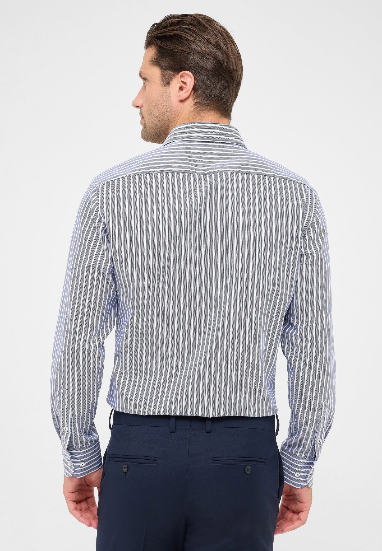 Herringbone Stripe Modern Fit