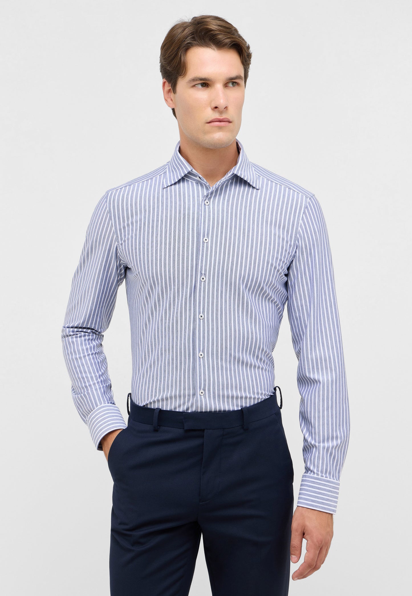Japanese Knit Stripe Slim Fit