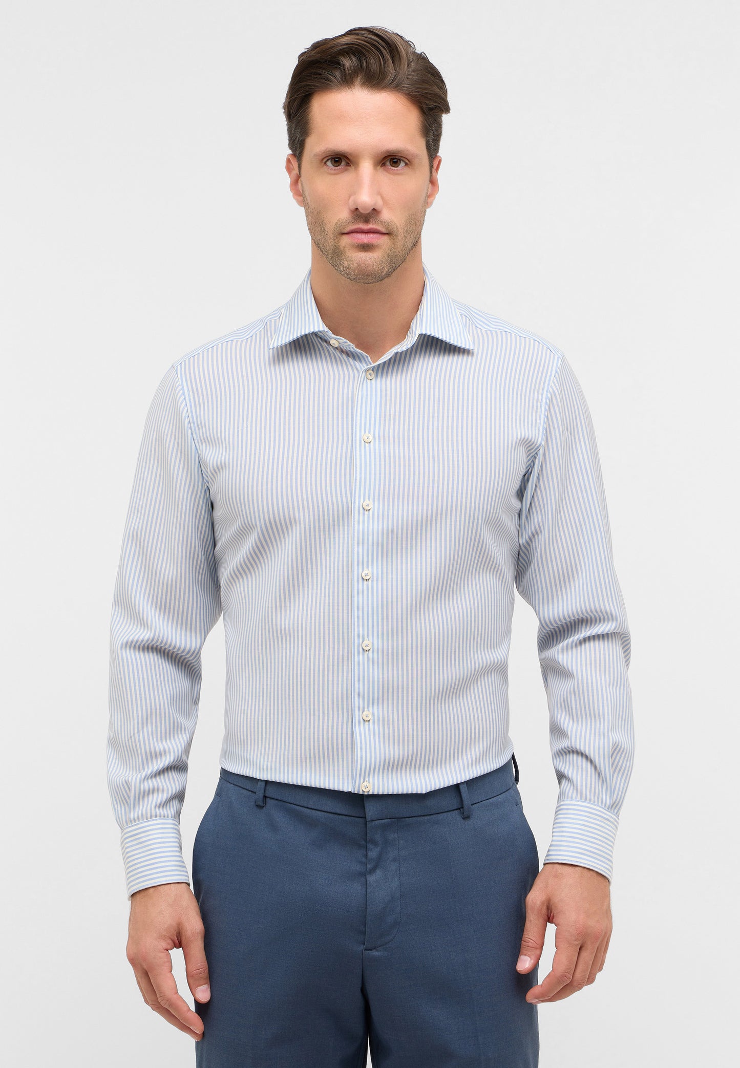 Merino Wool Stripe Modern Fit