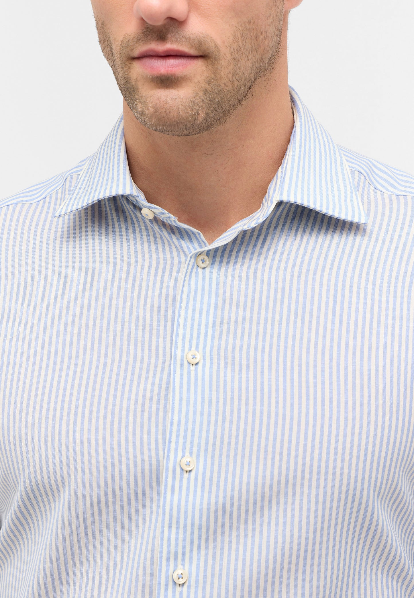 Merino Wool Stripe Modern Fit