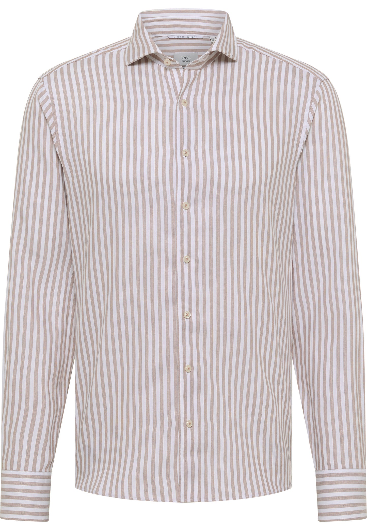 Soft Tailoring Striped Cotton/Linen Slim Fit