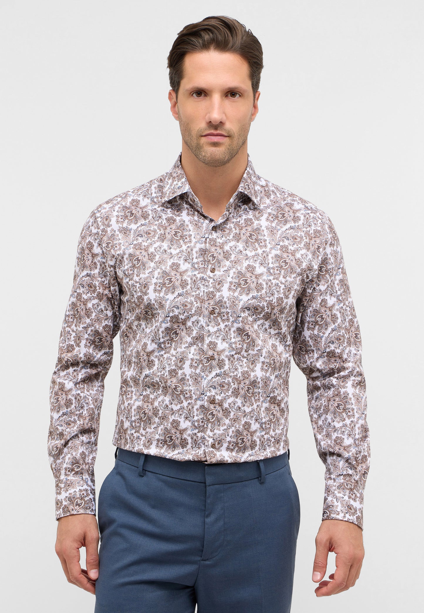Paisley Print Dobby Modern Fit