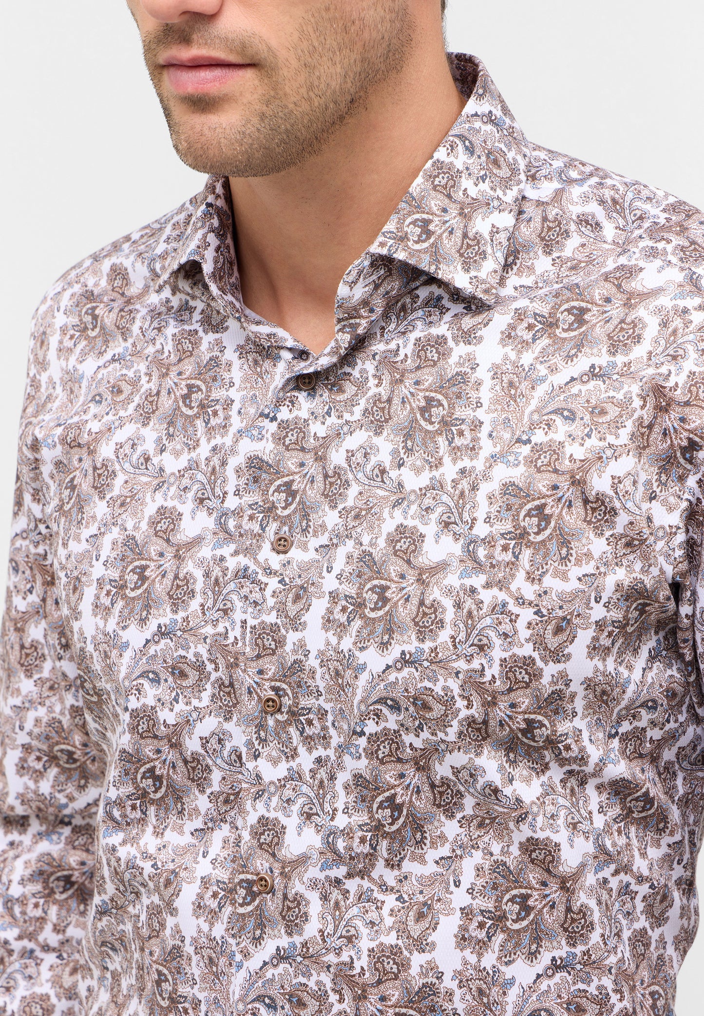 Paisley Print Dobby Modern Fit
