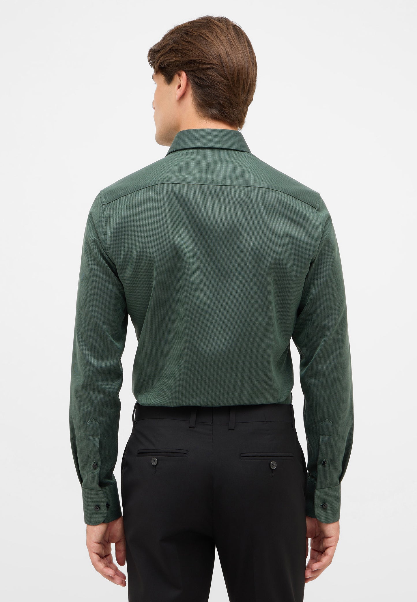 Jewel-Tone Twill Slim Fit