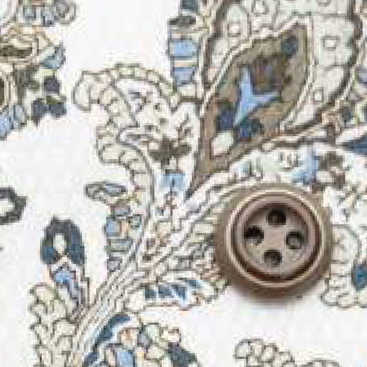Paisley Print Dobby Slim Fit