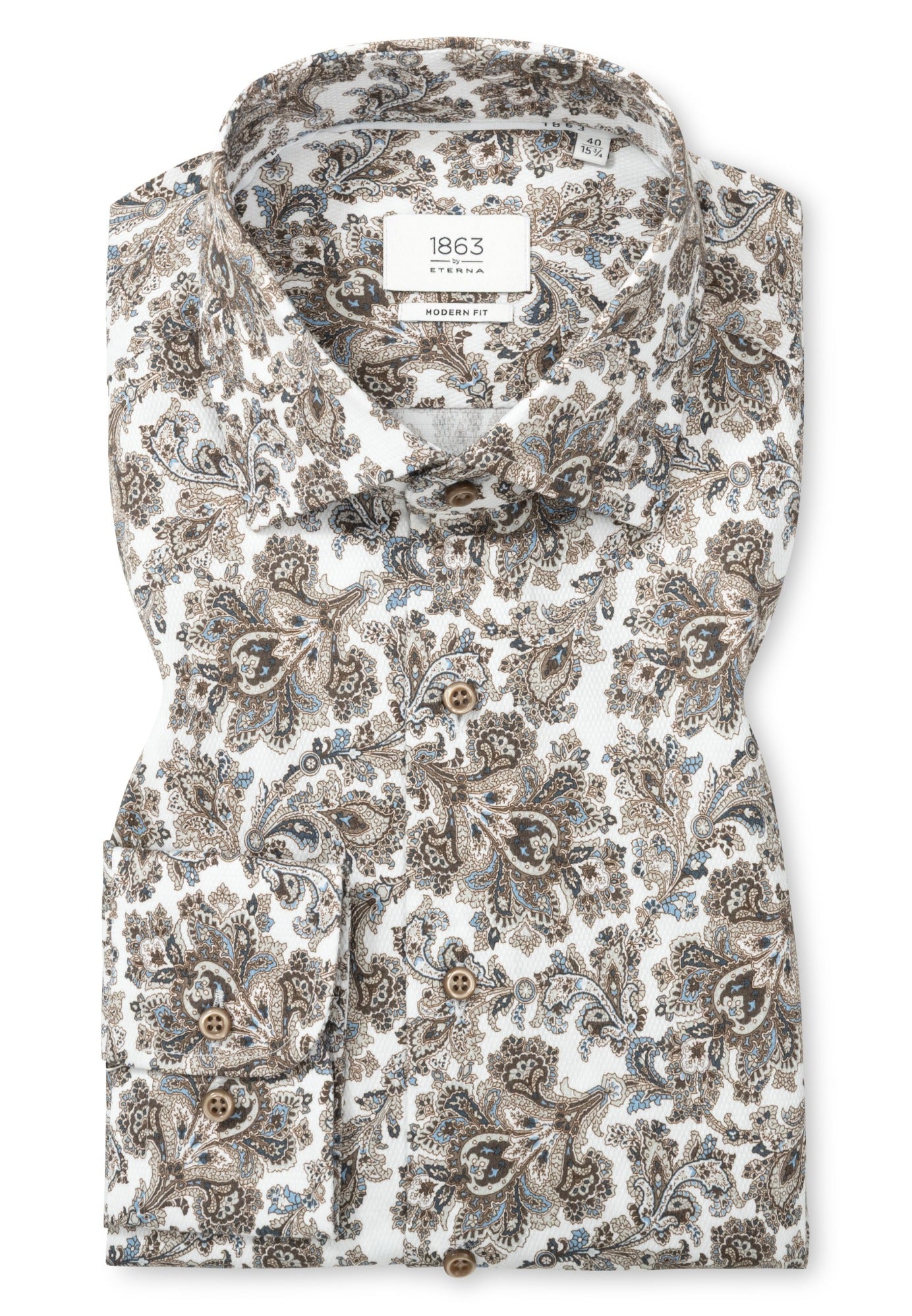 Paisley Print Dobby Modern Fit
