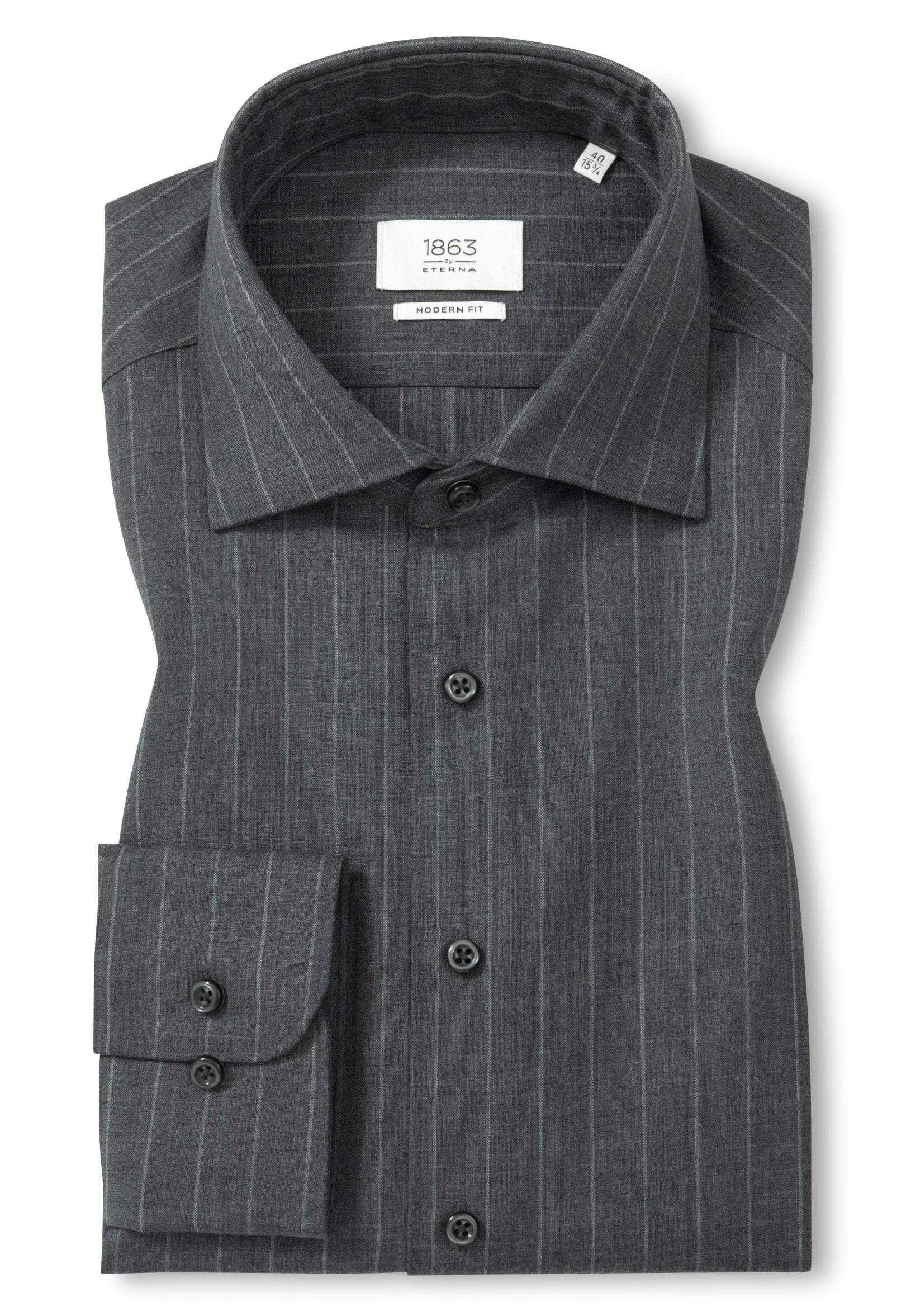 Merino Wool Chalk Stripe Modern Fit – Eterna Merino Wool Chalk Stripe Modern Fit – Eterna
