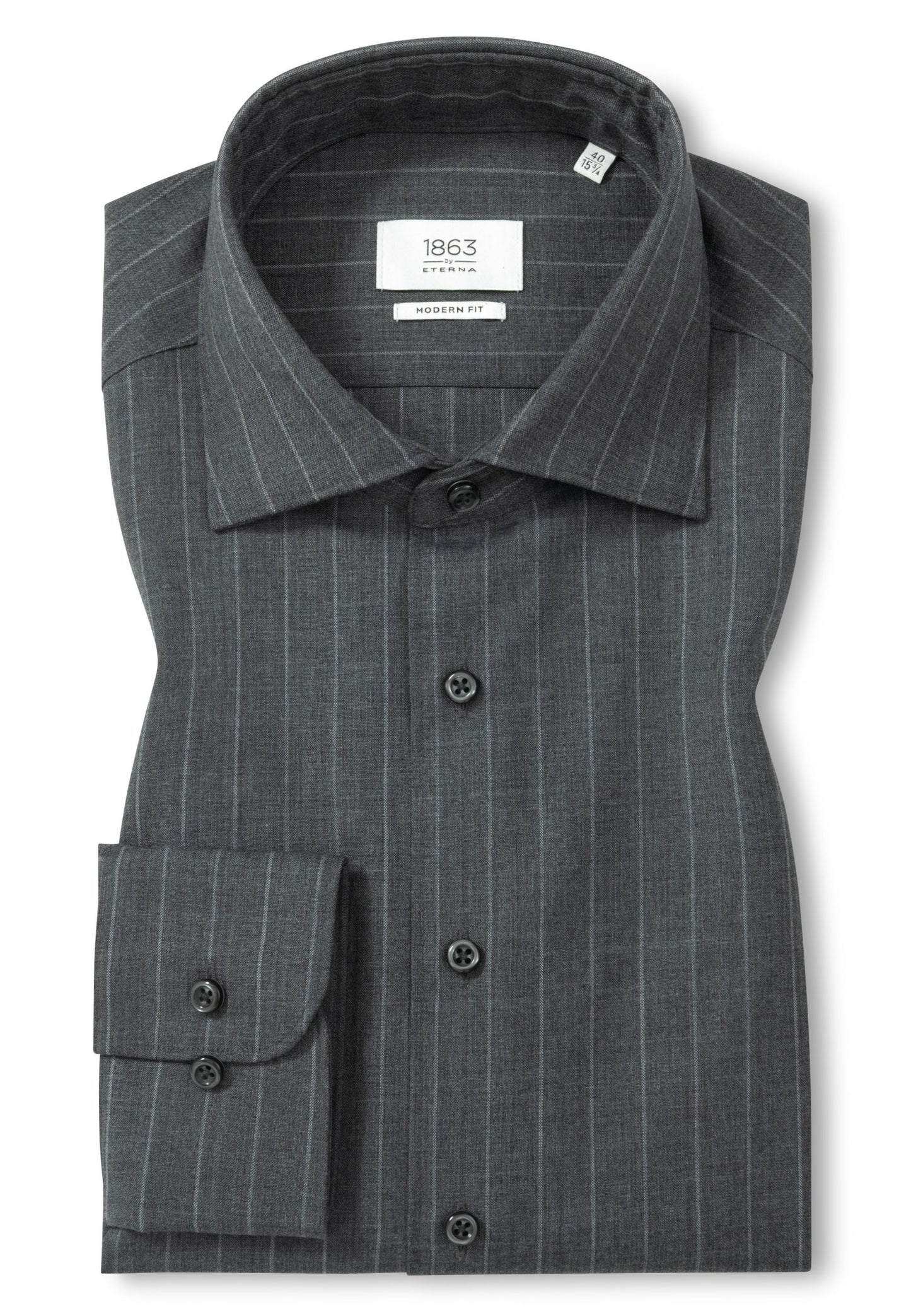 Merino Wool Chalk Stripe Modern Fit