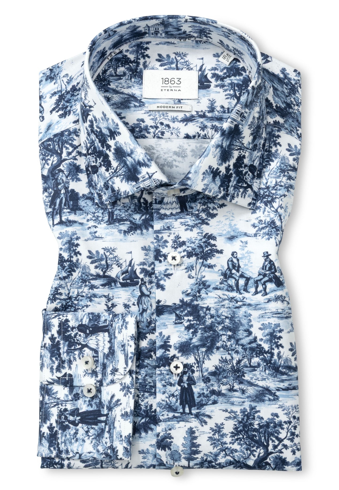 Printed Toile Modern Fit