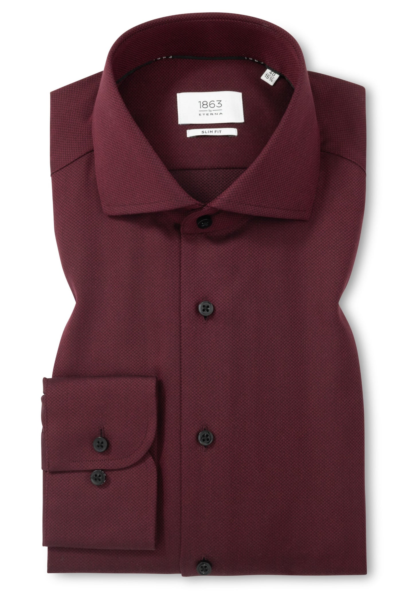 Jewel-Tone Twill Slim Fit