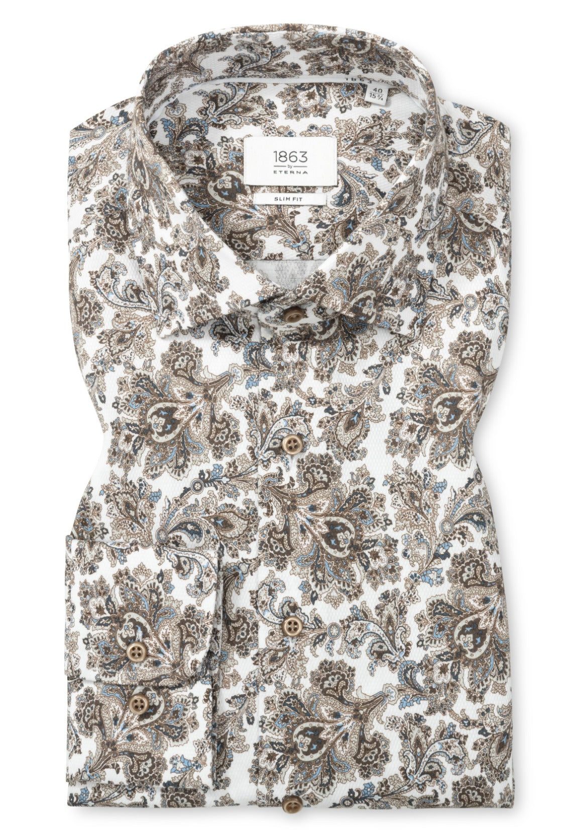 Paisley Print Dobby Slim Fit
