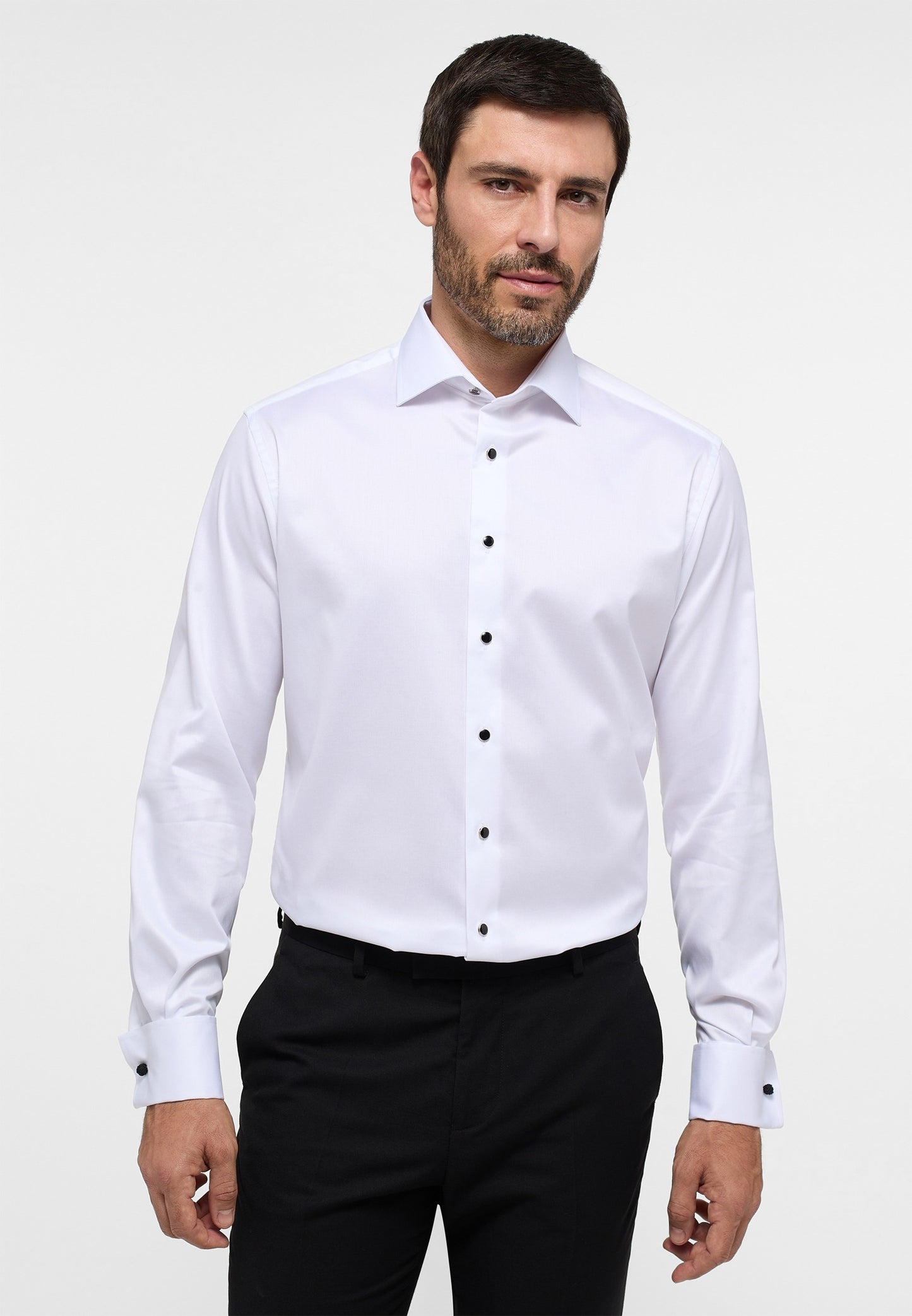 Luxury Shirt Stud Front w/French Cuff Modern Fit