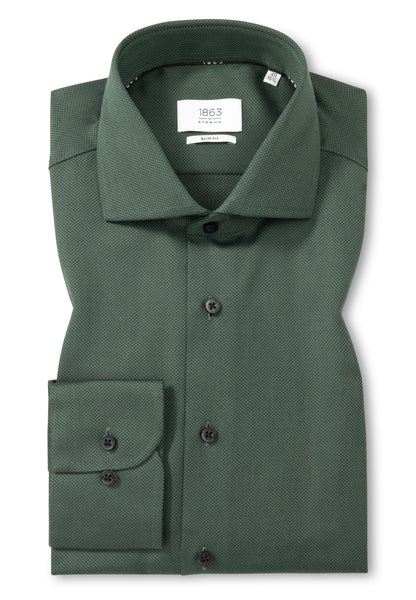 Jewel-Tone Twill Slim Fit