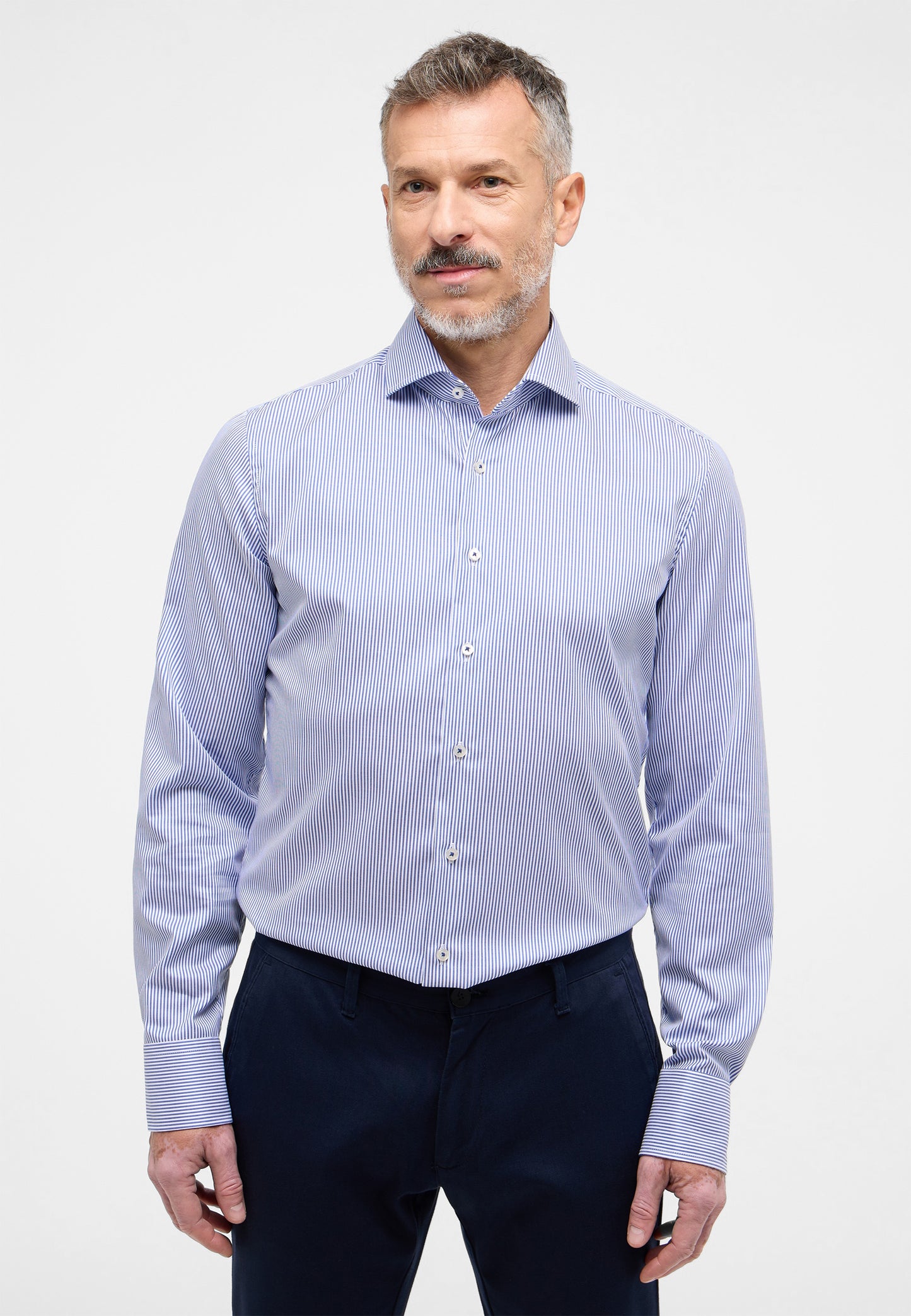 Luxury Shirt Modern Fit w/Banker Stripe
