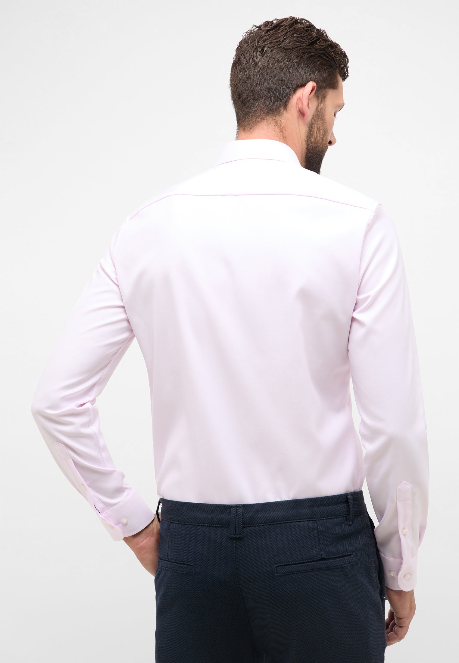 ETERNA Long Sleeve Shirt Comfort Fit Cover Shirt Twill White Uni, Camicia ETERNA Long Sleeve Shirt Comfort Fit Cover Shirt Twill White Uni, Camicia