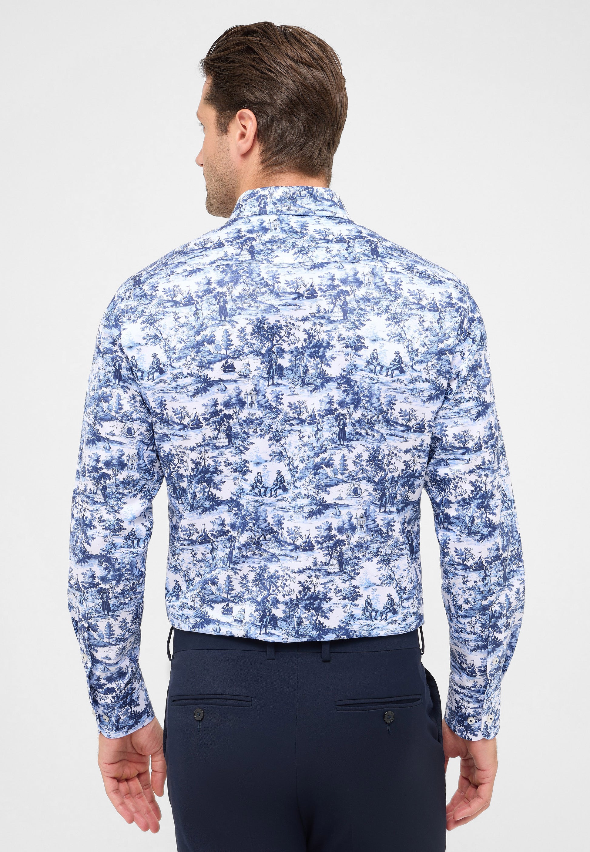 eterna dress shirts Eterna Striped Textured Modern Fit Dress Shirt Stately