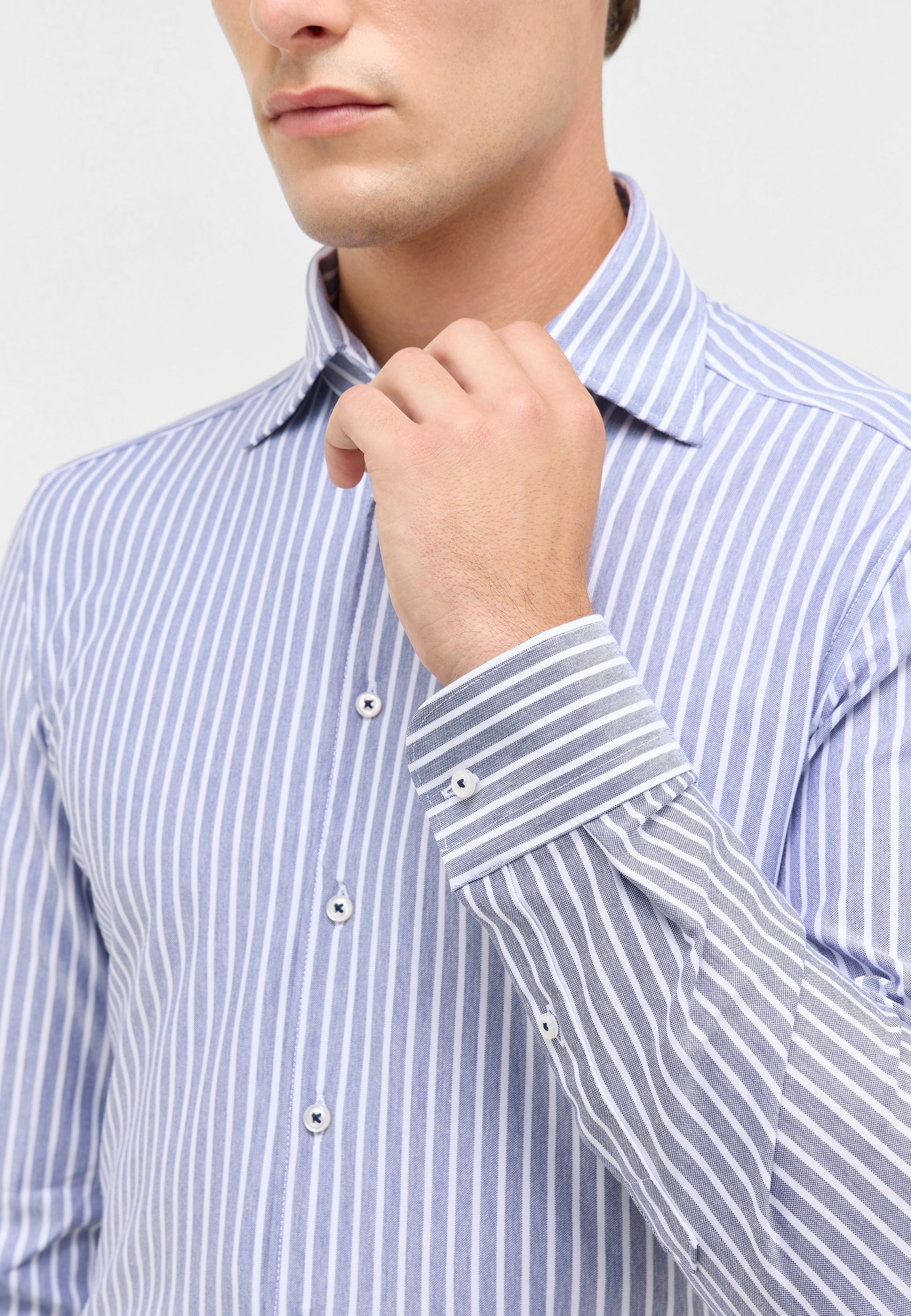 Japanese Knit Stripe Slim Fit Eterna Japanese Knit Stripe Slim Fit Eterna