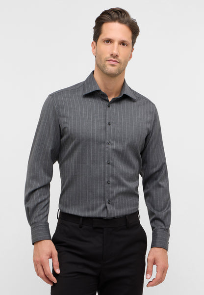 Merino Wool Chalk Stripe Modern Fit