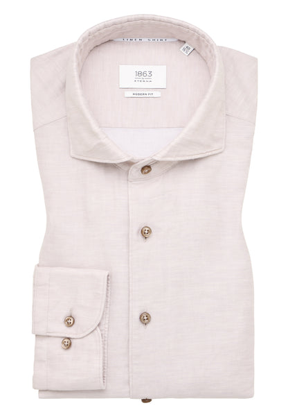 Soft Tailoring Cotton/Linen Twill Modern Fit