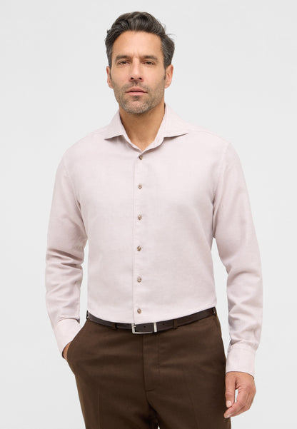 Soft Tailoring Cotton/Linen Twill Modern Fit