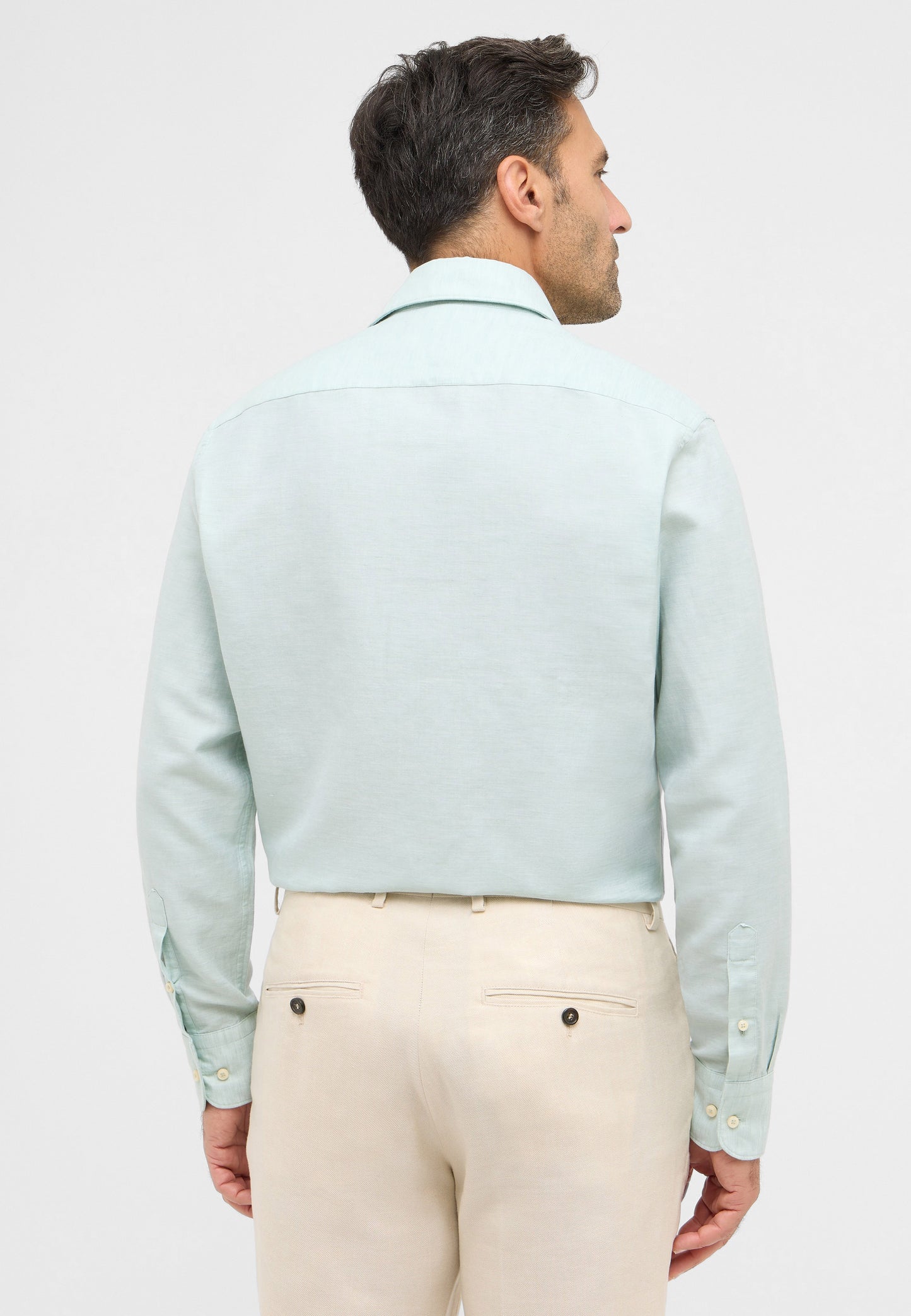 Soft Tailoring Cotton/Linen Twill Modern Fit
