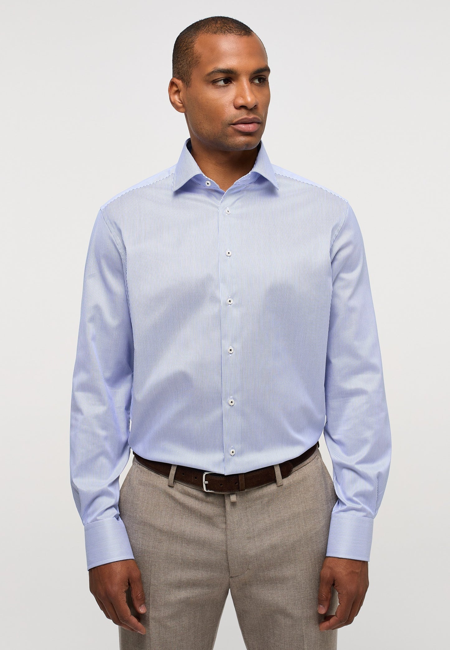 Luxury Shirt Modern Fit w/Micro Stripe