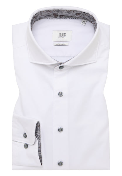 Soft Luxury Shirt Modern Fit w/Contrast Detail