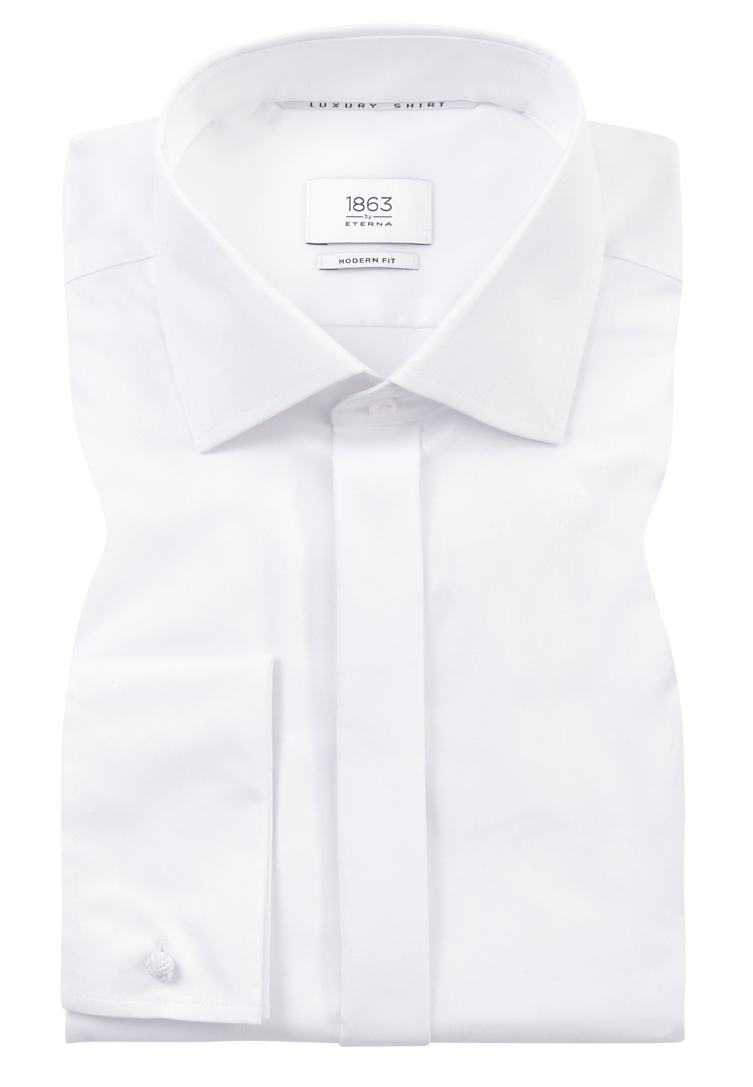 Luxury Shirt Covered Placket w/French Cuff Modern Fit – Eterna