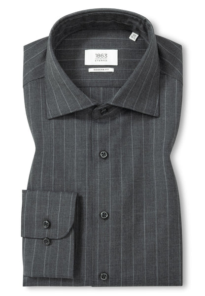 Merino Wool Chalk Stripe Modern Fit