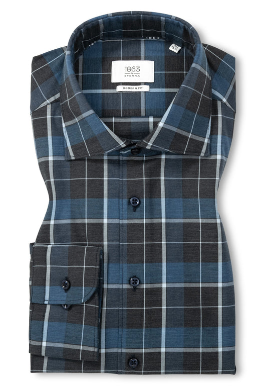 Soft Tailoring Plaid Twill Modern Fit