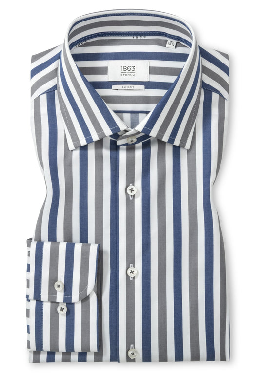 Bold Stripe Twill Slim Fit