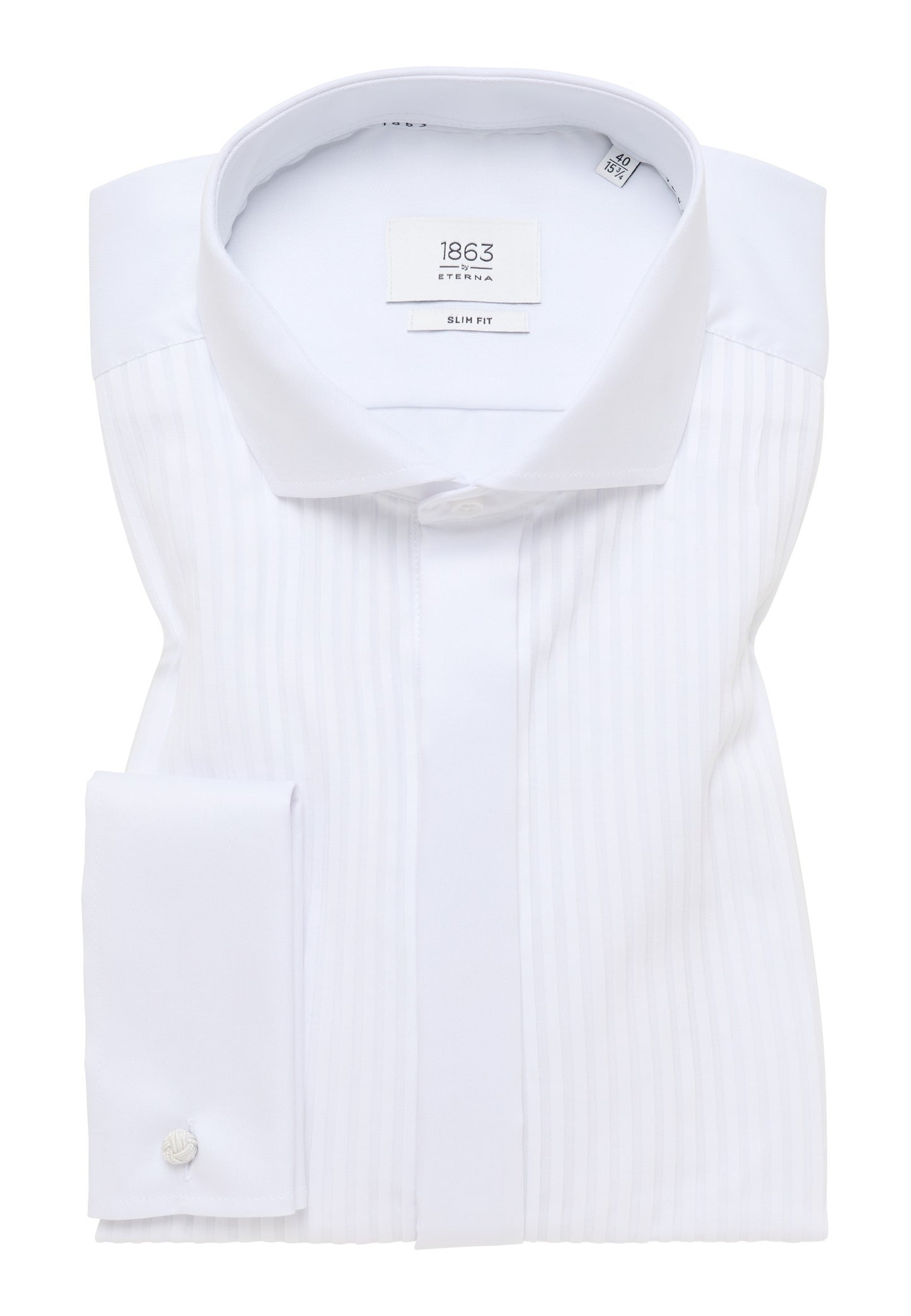 Luxury Shirt Pleated Front w/French Cuff Slim Fit