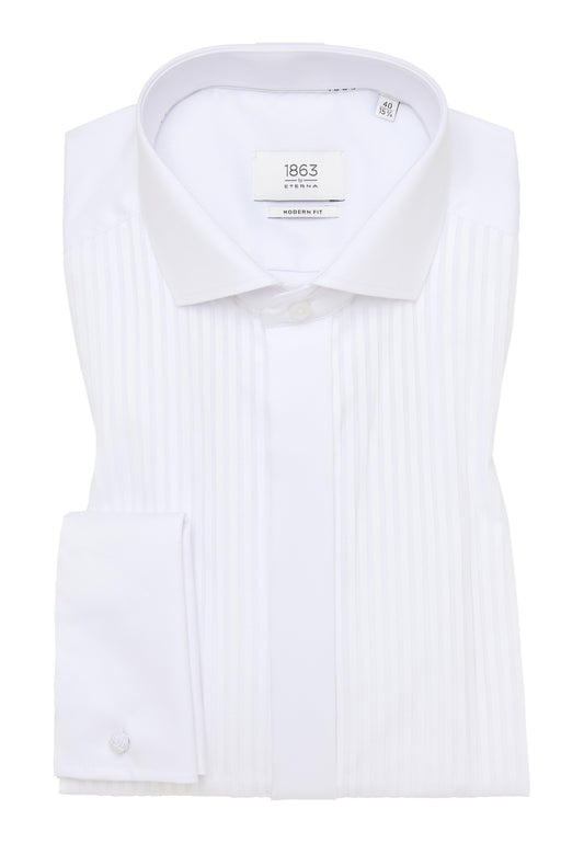 Luxury Shirt Pleated Front w/French Cuff Modern Fit